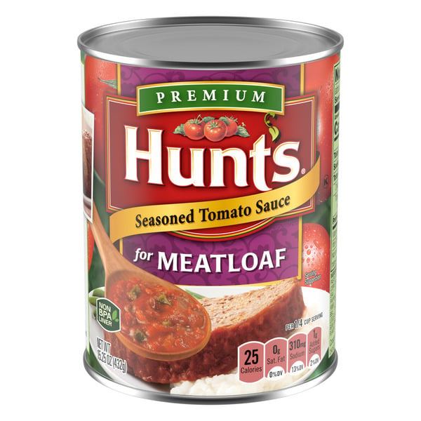 Pasta Sauce Hunt's Seasoned Diced Tomatoes with Sauce for Meatloaf hero