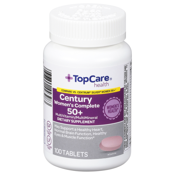 Vitamins & Supplements TopCare Multivitamin/Multimineral, Century, Women's Complete 50+, Tablets hero