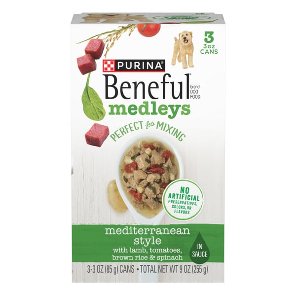 Dog Food & Care Purina Beneful Wet Dog Food, Medleys Mediterranean Style With Lamb hero