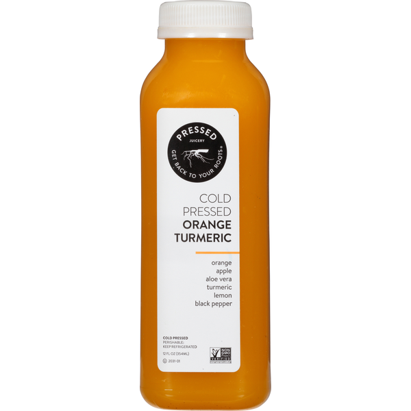 Refrigerated Deli Pressed Juice, Orange Turmeric, Cold Pressed hero