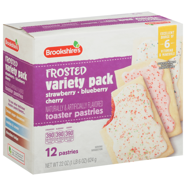 Breakfast Bars & Pastries Brookshire's Toaster Pastries, Frosted, Variety Pack hero