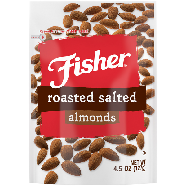 Nuts, Seeds & Dried Fruit Fisher Snack Fisher® Roasted Salted Almonds 6 ct Tray hero