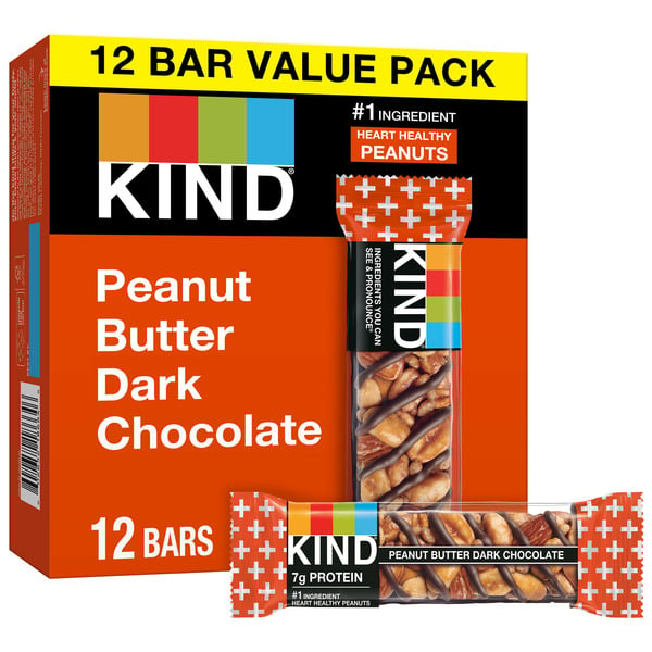 Protein, Energy & Granola Bars KIND Peanut Butter Dark Chocolate hero