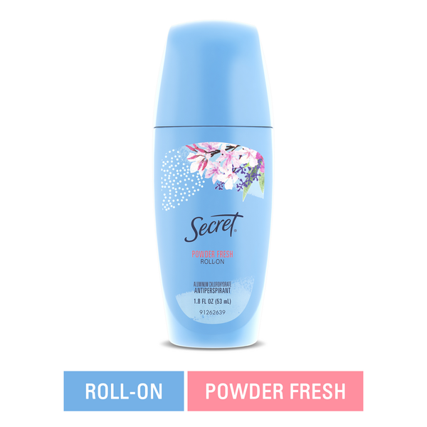 Deodorants Secret Roll-On Antiperspirant and Deodorant, Powder Fresh Scent hero