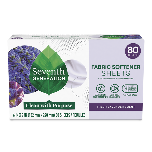 Laundry Seventh Generation Dryer Sheets Fresh Lavender Scent hero