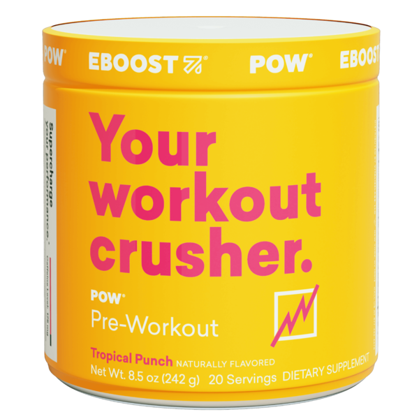 Vitamins & Supplements EBOOST POW Natural Pre-Workout, Tropical Punch flavor hero