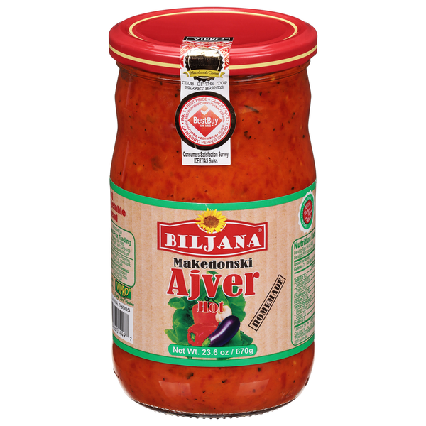 More International Foods Biljana Vegetable Spread, Hot, Makedonski hero