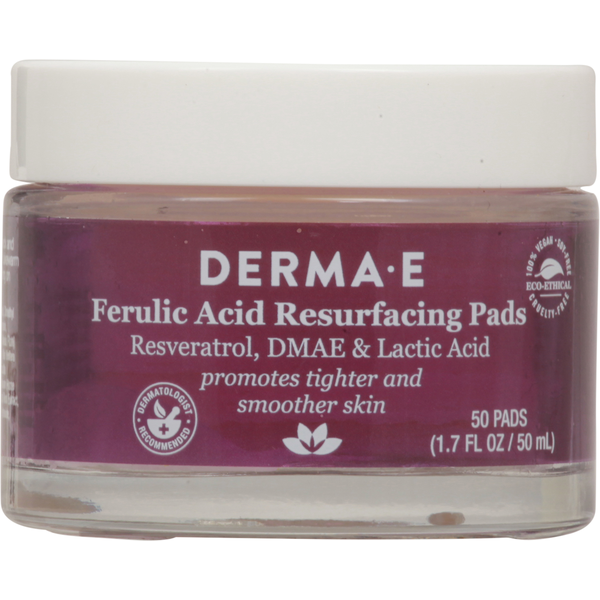 DERMA E Resurfacing Pads, Ferulic Acid hero