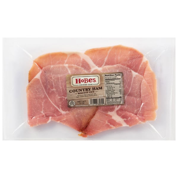 Fresh Pork & Ham Hobe's Country Ham Country Ham  Biscuit Cut hero