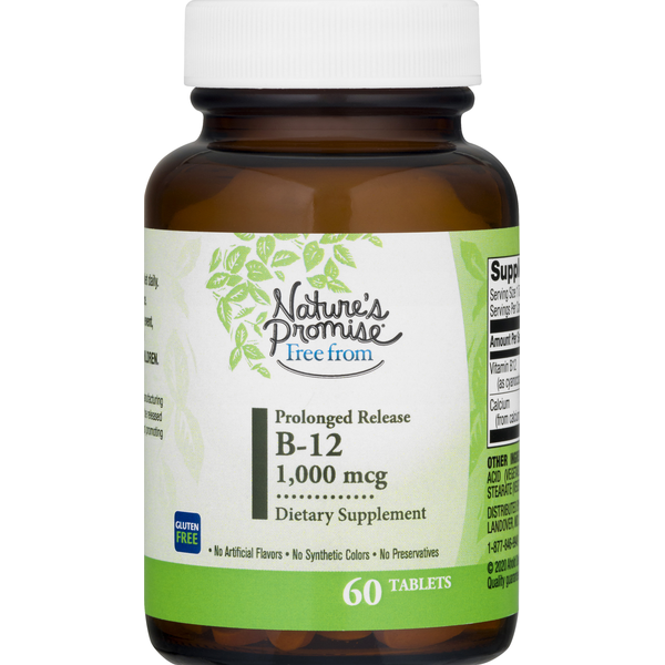 Vitamins & Supplements Nature's Promise Free From Prolonged Release B-12 1000 MCG hero