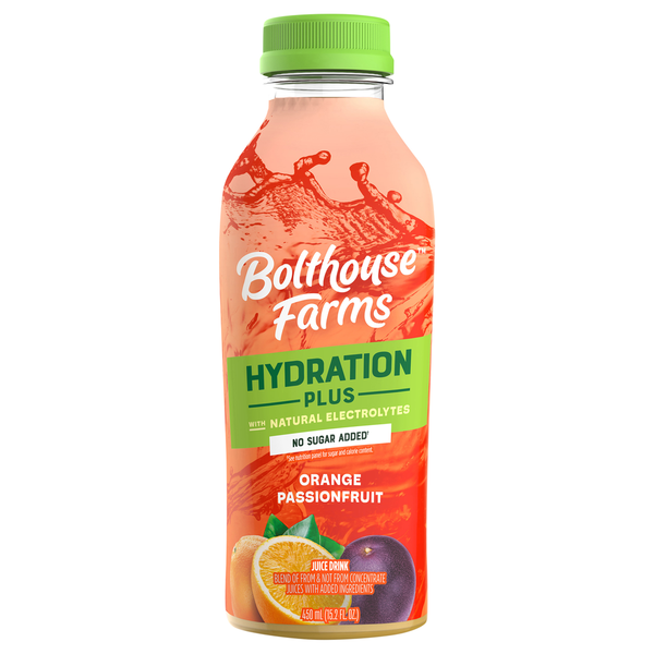 Juice & Nectars Bolthouse Farms Juice Drink, Orange Passionfruit, Hydration Plus hero