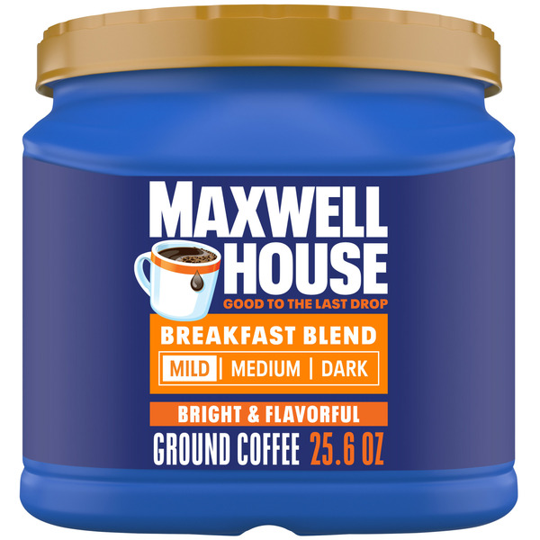 Harps Food Store Maxwell House Breakfast Blend Mild Roast Ground Coffee Same Day Delivery or Pickup Harps Food Stores