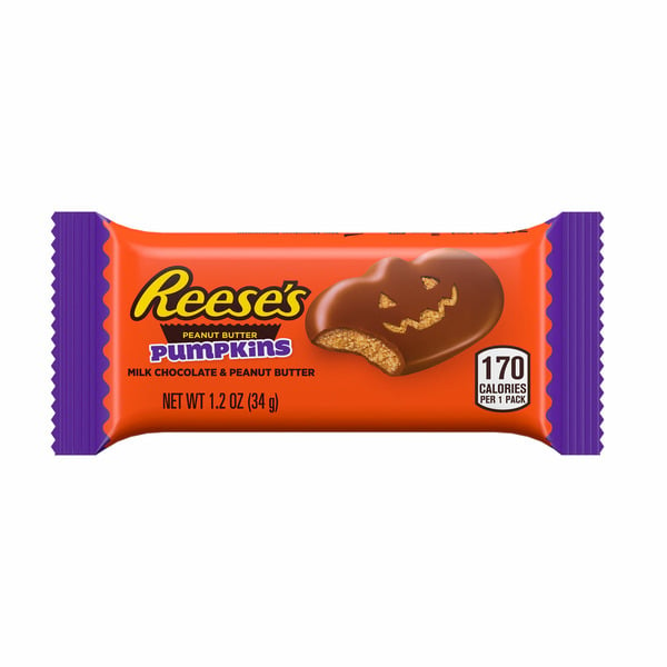 Candy & Chocolate Reese's Milk Chocolate Peanut Butter Pumpkins Halloween Candy hero