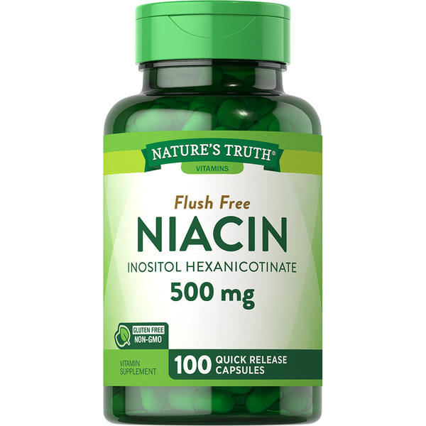 Vitamins & Supplements Nature's Truth Flush Free Niacin Capsules hero