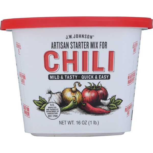 Frozen Meat & Seafood J.W. Johnson Artisan Starter Mix for Chili, Mild & Tasty hero