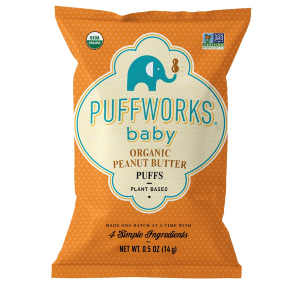 Baby Food & Formula Puffworks baby Organic Peanut Butter Puffs hero