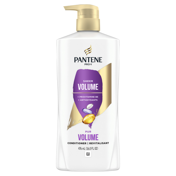 Hair Care Pantene Conditioner, Smooth and Sleek for Dry Frizzy Hair, Color Safe, with pump hero