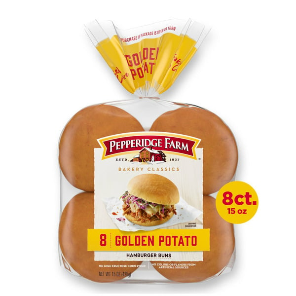 Packaged Bread Pepperidge Farm Golden Potato Hamburger Buns hero