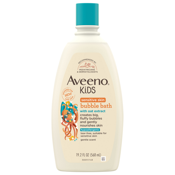 Aveeno Bubble Bath, Sensitive Skin, Kids hero