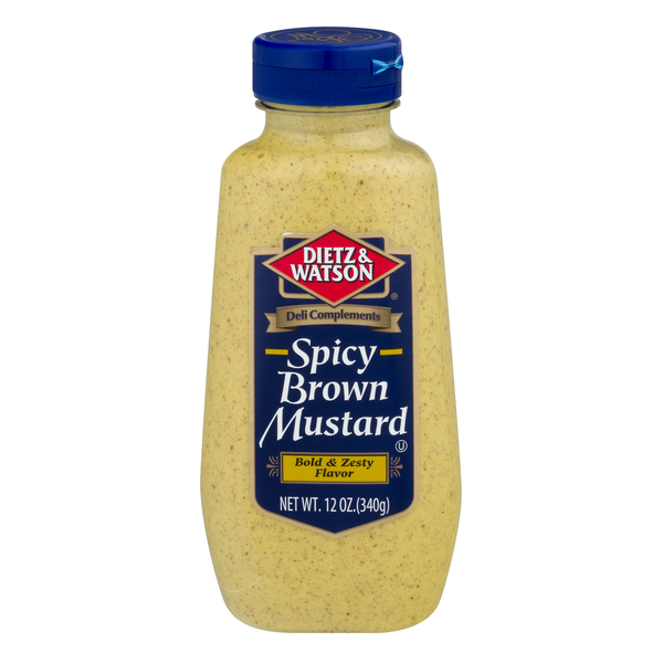 Condiments Dietz & Watson Mustard, Spicy Brown hero