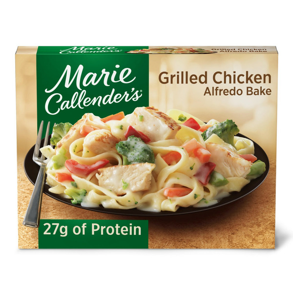 Frozen Meals Marie Callender's Grilled Chicken Alfredo Bake Dinners hero