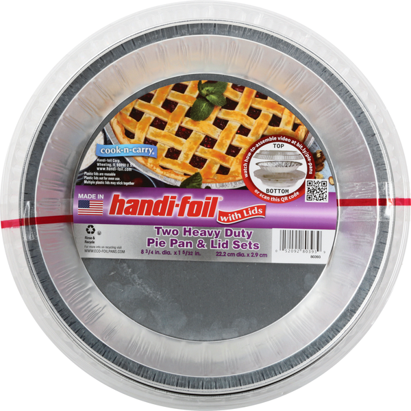 Kitchen Supplies Handi-foil Pie Pan & Lid Sets, Heavy Duty hero