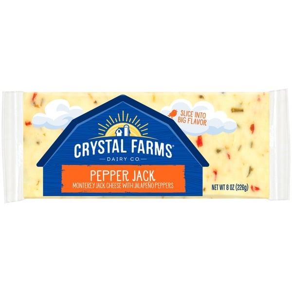 Specialty Cheeses Crystal Farms Pepper Jack Cheese hero