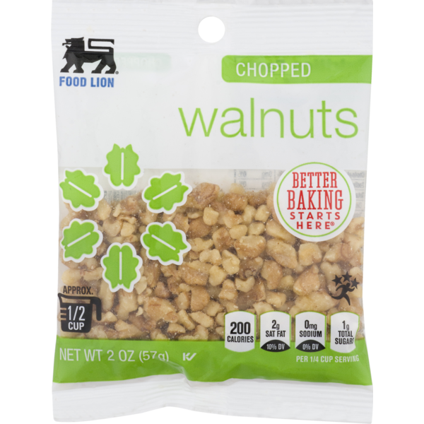 Baking Ingredients Food Lion Walnuts Chopped hero