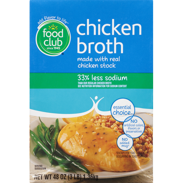 Soup, Broth & Bouillon Food Club Chicken Broth hero