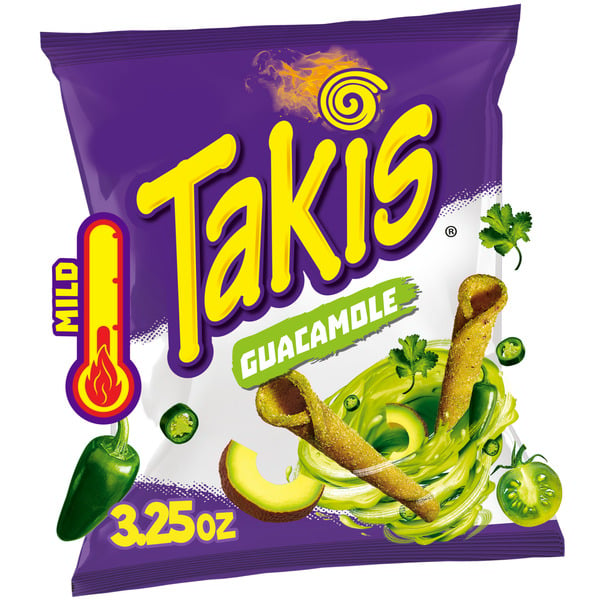 Candy & Chocolate Takis Guacamole Rolled Tortilla Chips Bag hero