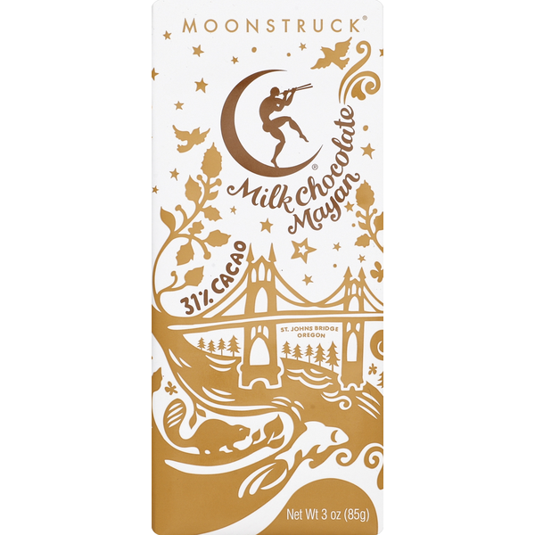 Candy & Chocolate Moonstruck Chocolate Milk Chocolate, Mayan, 31% Cacao hero