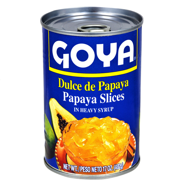 Canned/Pouch Fruit & Applesauce Goya Papaya Slices, in Heavy Syrup hero