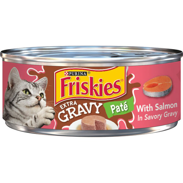 Cat Food & Care Purina Friskies Gravy Pate Wet Cat Food, Extra Gravy Pate With Salmon in Savory Gravy hero