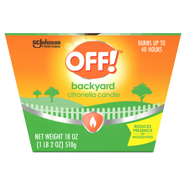 More Household Off!® Scented Citronella Candle, Backyard Outdoor Candle hero