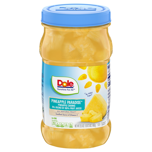 Canned Fruit & Applesauce Dole Pineapple Chunks hero