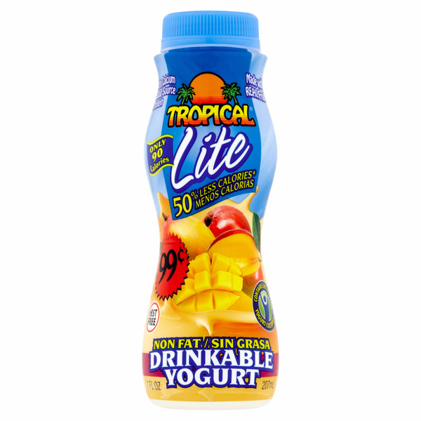 Yogurt Tropical Lite Mango Non Fat Drinkable Yogurt hero