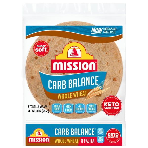 Tortillas & Flat Bread Mission Carb Balance Whole Wheat Fajita Tortillas hero