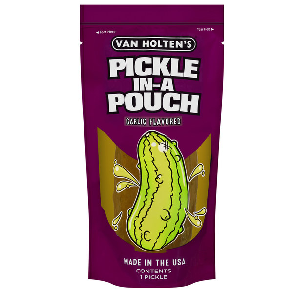 Pickled Goods & Olives Van Holten's Pickle-in-a-Pouch, Garlic Flavored hero