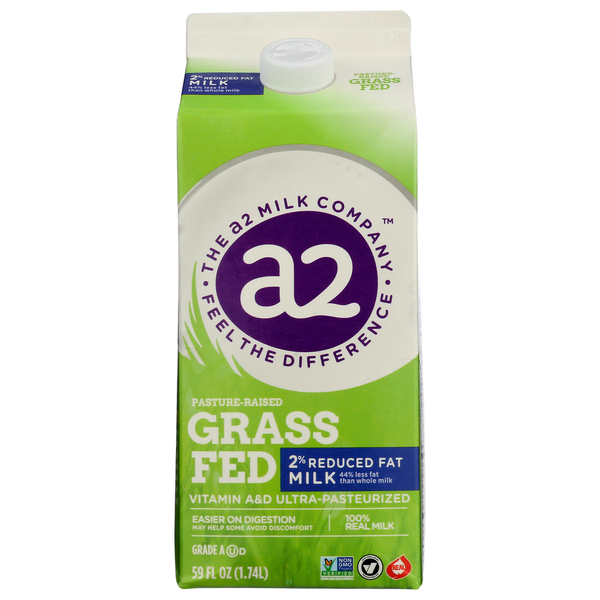 a2 Milk Grass-Fed 2% Reduced Fat Milk hero