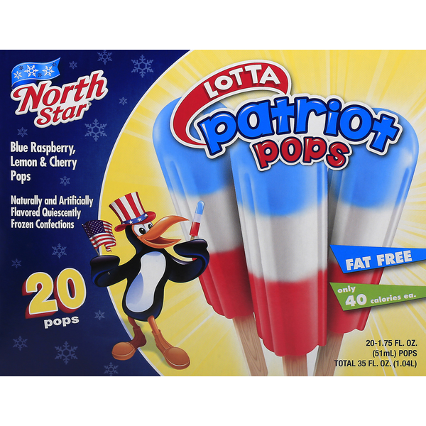 Ice Cream & Ice North Star Pops, Lotta Patriot hero