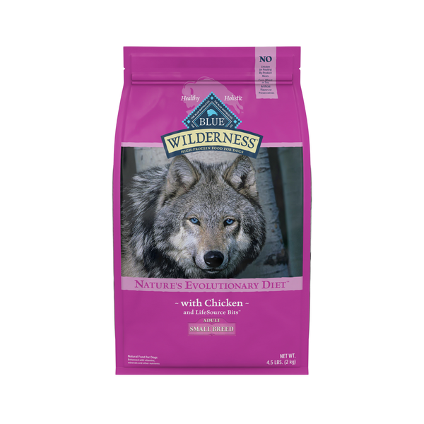 Dog Food & Care Blue Buffalo Wilderness High Protein, Natural Adult Small Breed Dry Dog Food, Chicken hero