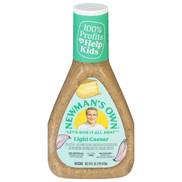 Salad Dressing & Toppings Newman's Own Dressing, Light Caesar hero