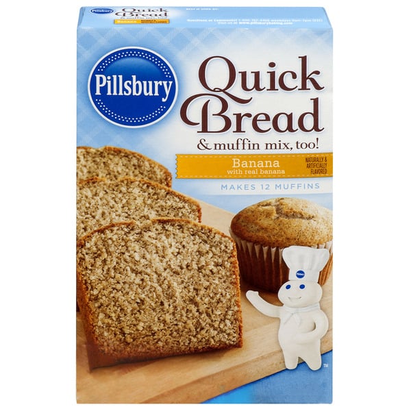 Doughs, Gelatins & Bake Mixes Pillsbury Quick Bread Banana Bread And Muffin Mix hero