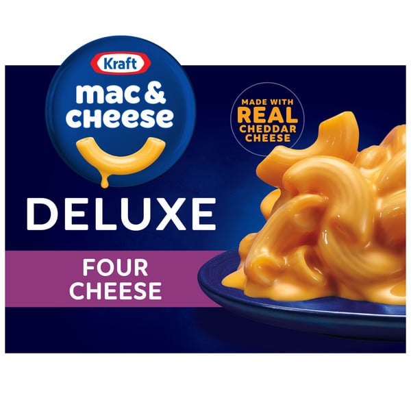 Instant Foods Kraft Four Cheese Mac & Cheese Macaroni and Cheese Dinner hero