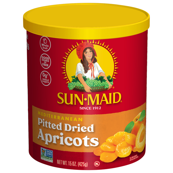 Fruit & Vegetable Snacks Sun-Maid Mediterranean Pitted Dried Apricot - Resealable Canister hero