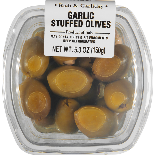 Pickled Goods & Olives International Gourmet Stuffed Olives, Garlic hero