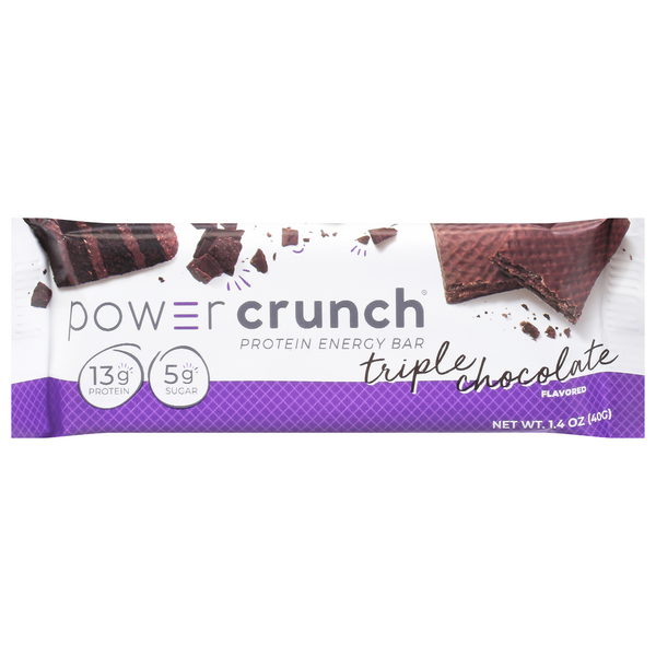 Protein & Nutritional Bars Power Crunch Protein Energy Bar, Triple Chocolate Flavored hero