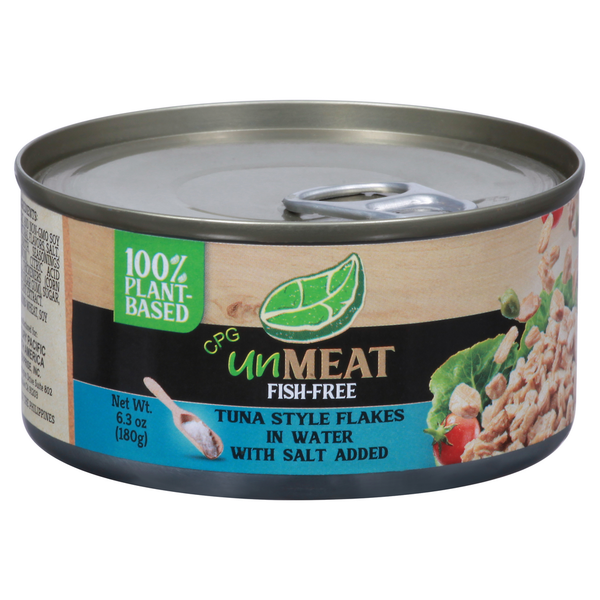 Canned Meat & Seafood Unmeat Tuna Style Flakes, in Water hero