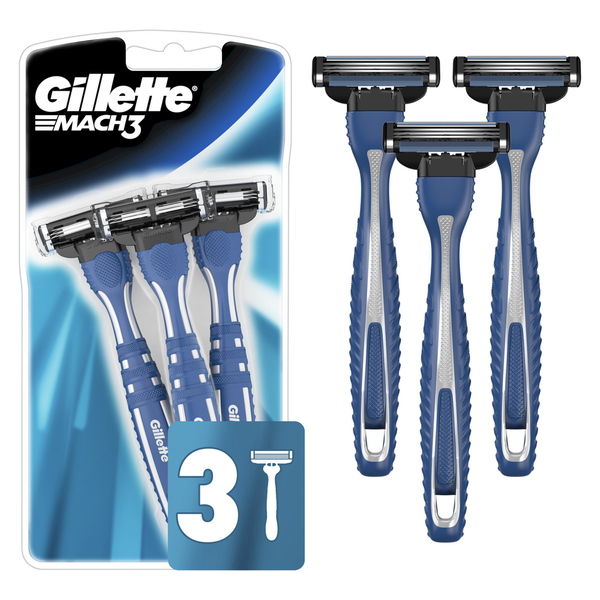 Shave Needs Gillette Mach3 Men’s Disposable Razors hero