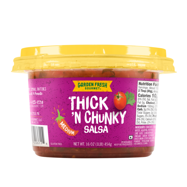 Fresh Dips & Tapenades Garden Fresh Gourmet Thick 'N Chunky Salsa Medium hero